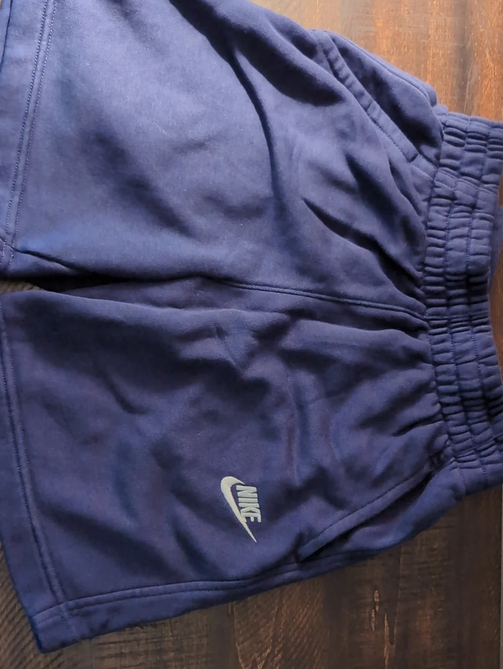 Nike Navy Athletic Shorts with White Logo